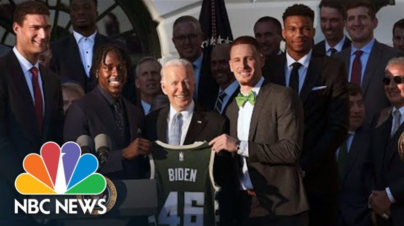 Biden Honors Milwaukee Bucks At The White House