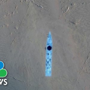 Images Show 'Mock-Ups Of U.S. Warships In Chinese Desert'