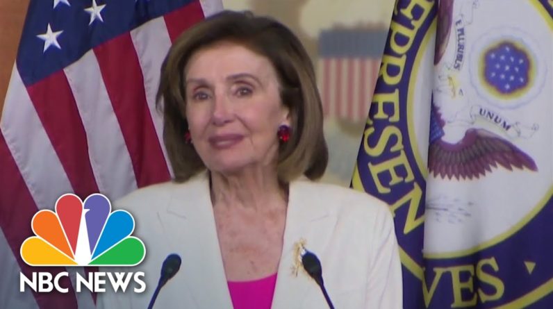 Pelosi: Build Back Better Act Was Passed 'For The People'