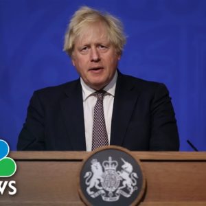 British Prime Minister Johnson Announces Covid Omicron Variant Detected in U.K.