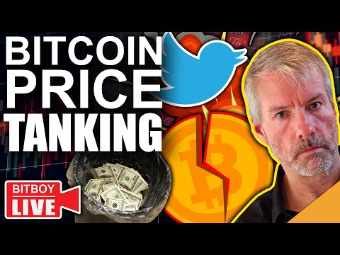 Bitcoin Price Tanking - Here's Why (Michael Saylor Responds to Elons Twitter Takeover)