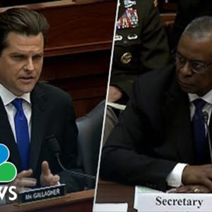 Gaetz Clashes With Secy. Austin Over 'Wokeism' In The Military