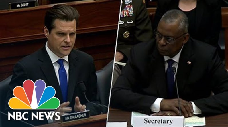 Gaetz Clashes With Secy. Austin Over 'Wokeism' In The Military