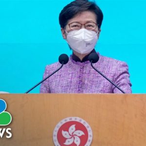 Hong Kong's Leader Says She Will Not Seek Another Term