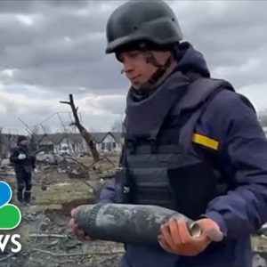 Unexploded Munitions Removed From Bucha By Ukraine's Emergency Service