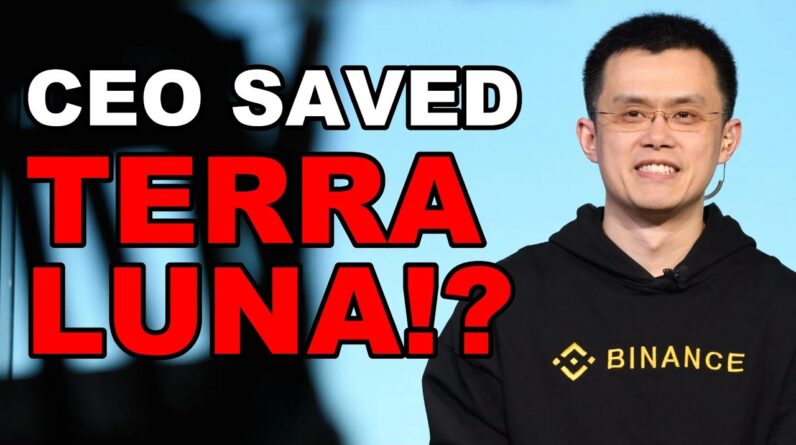 DID BINANCE CEO SAVE TERRA LUNA !?